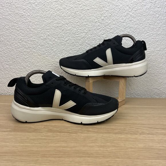Veja Condor 2 Alveomesh Running Shoes Womens Size 7 Black Pierre Cream Sneakers - Picture 6 of 10